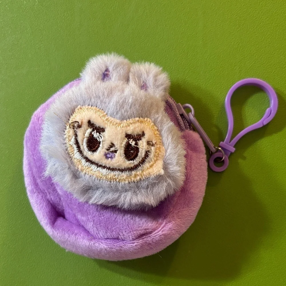 Purple Labubu Coin Pouch